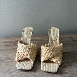Cape Robbin Tan Woven Sandals